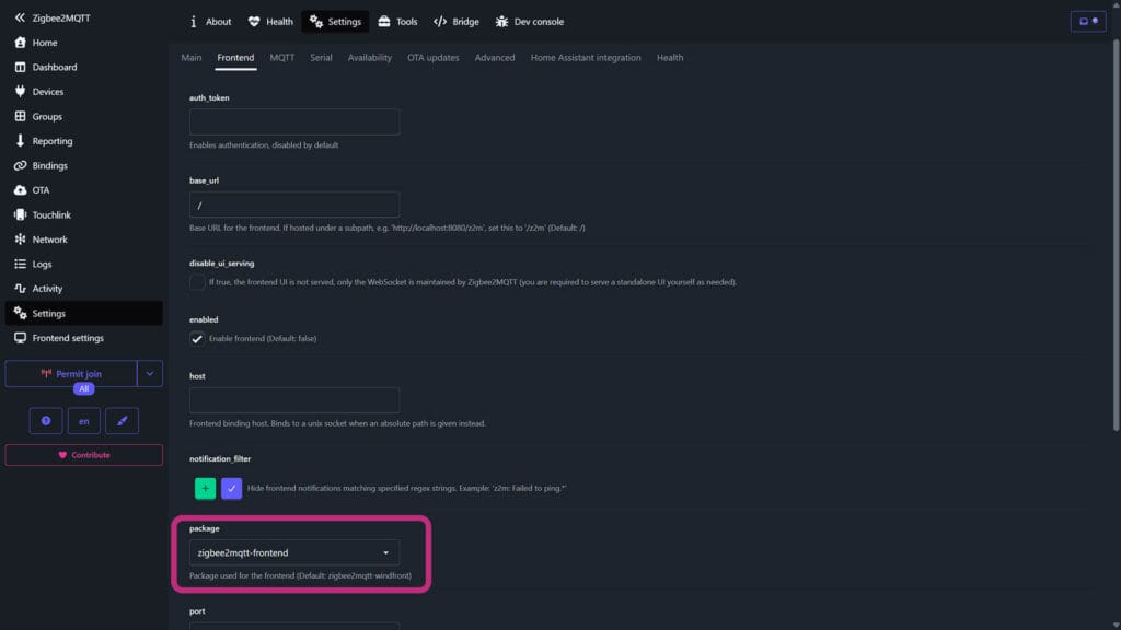 Restaurar Zigbee2MQTT Frontend 5 Cómo Cambiar la Interfaz de Zigbee2MQTT a la UI Antigua