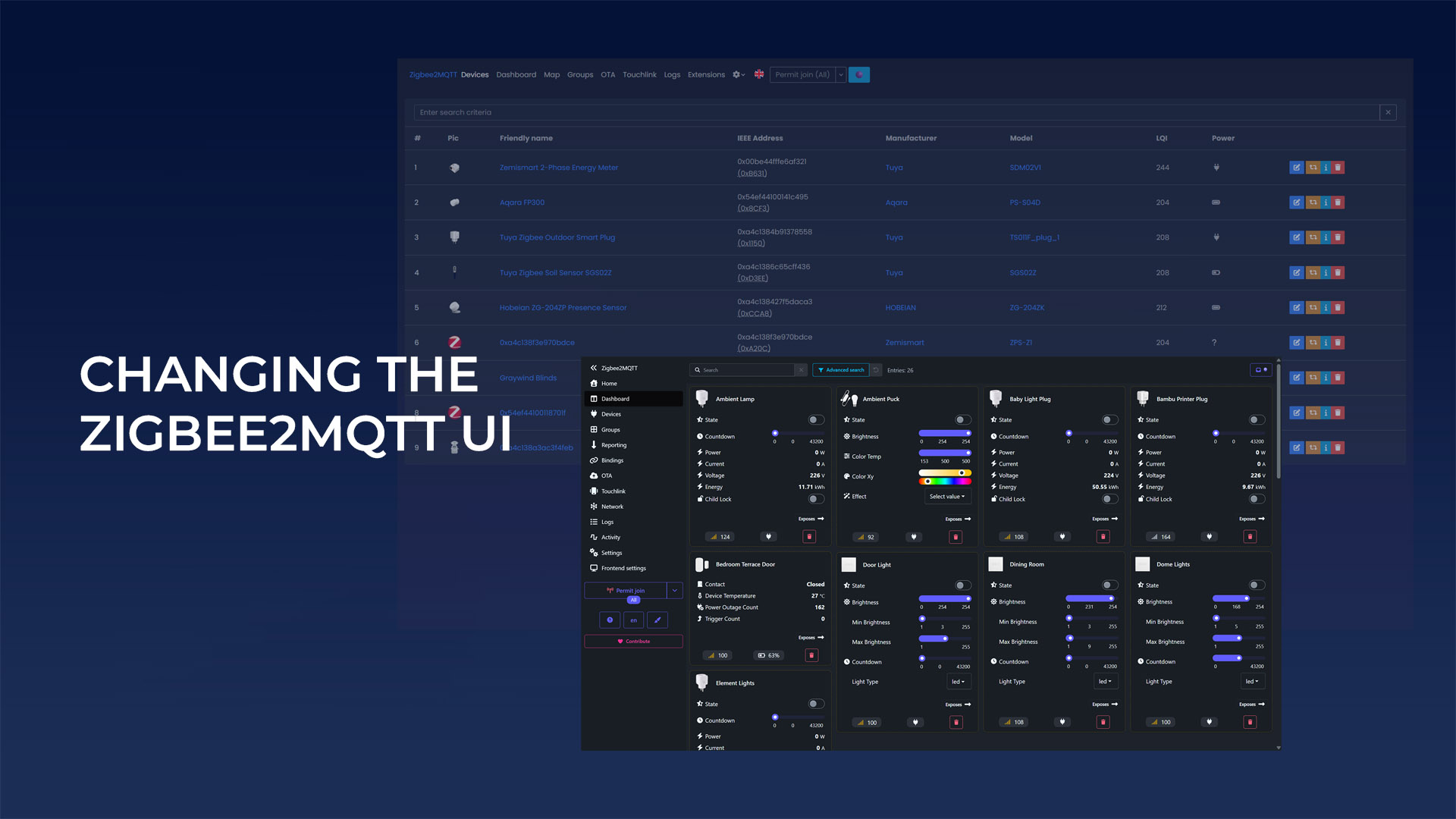 Restaurar Zigbee2MQTT Frontend Restaurar Zigbee2MQTT Frontend