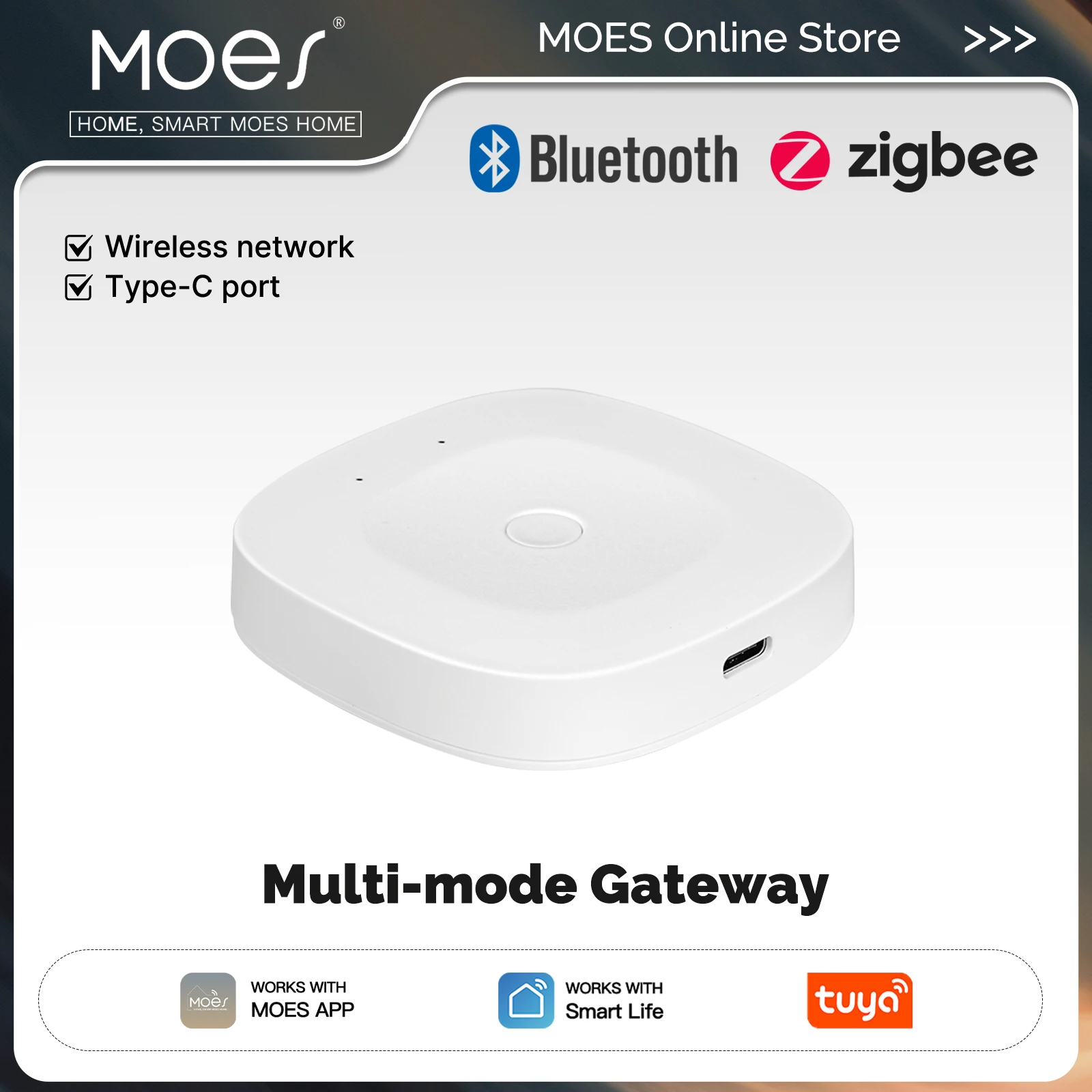 MOES Tuya Gateway Hub Blanco MOES Tuya Gateway Hub Blanco
