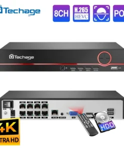 Techage H265 8CH PoE NVR