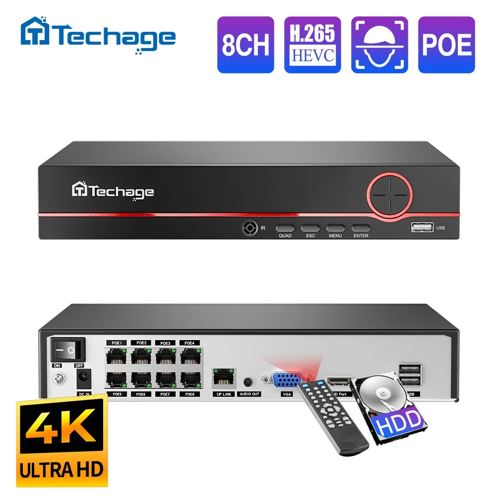 Sd636c21650c54d5a84c31cc250cf3aa0Q.webp Techage H265 8CH PoE NVR