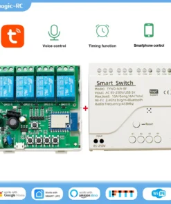 Interruptor inteligente Wifi 4CH Tuya