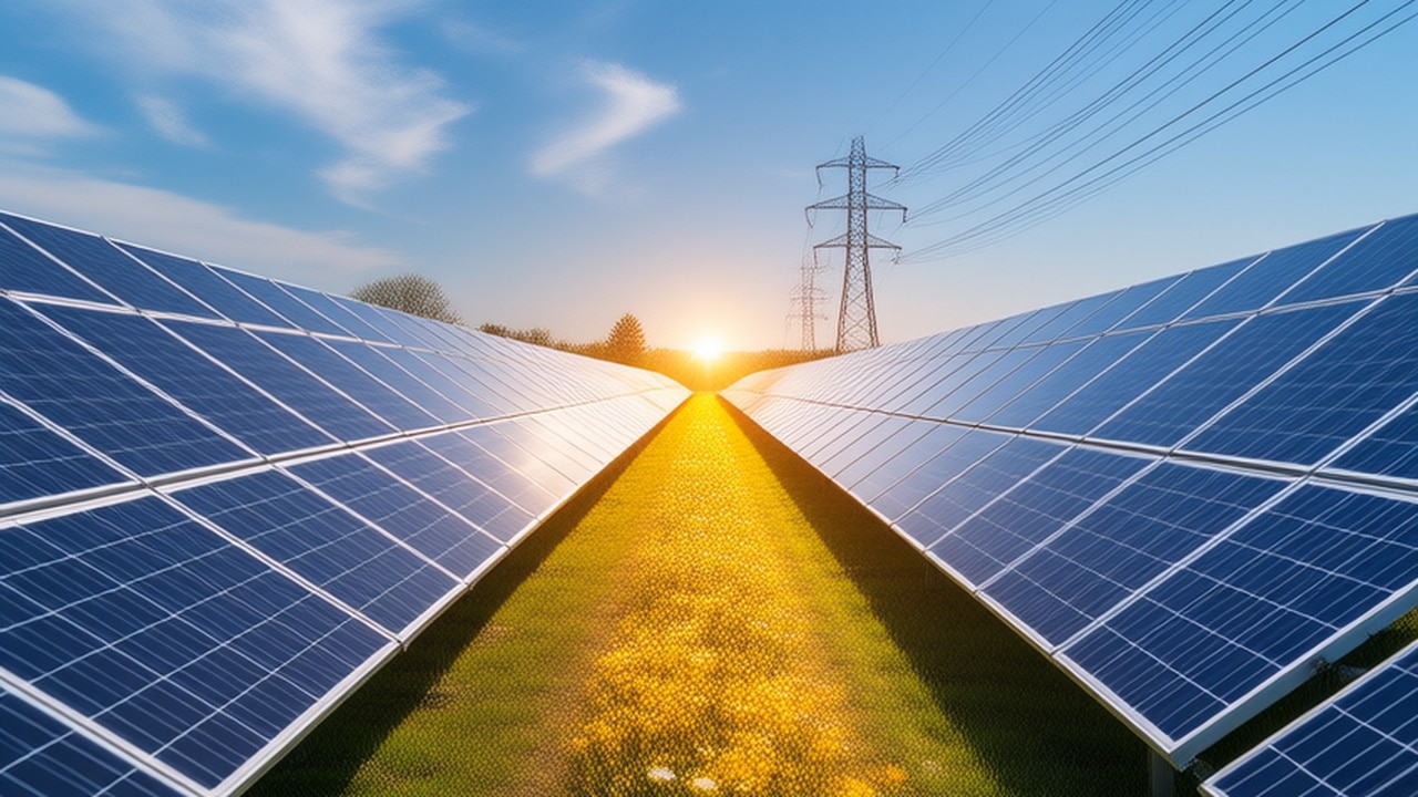 Paneles solares vertiendo excedente a la red eléctrica