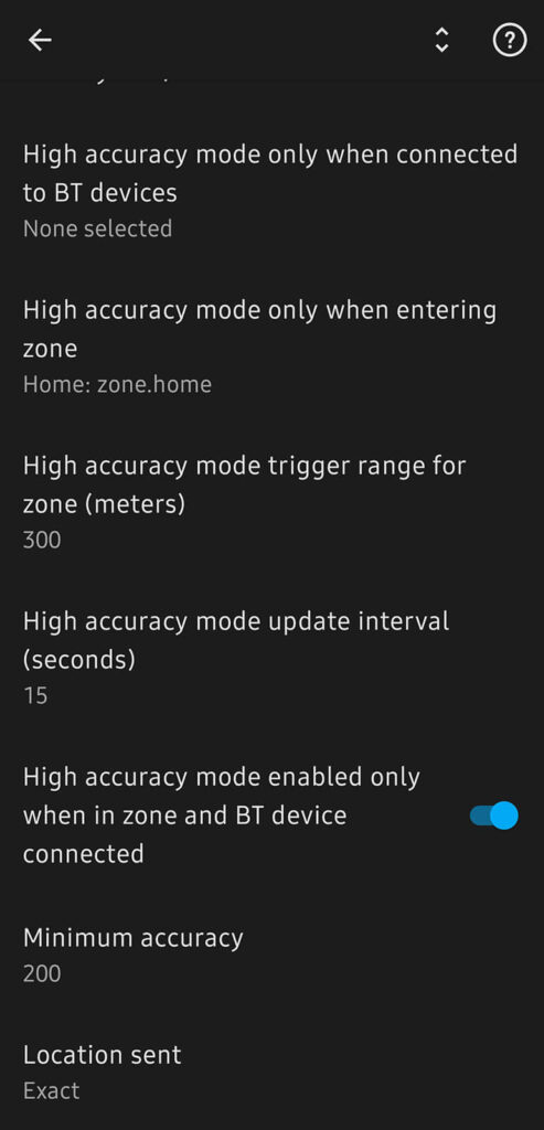 Modo de Alta Precisión en Home Assistant